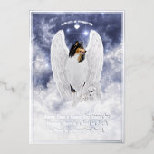 Tri Collie Angel & Cherub - Carte d'huile pour ani (Recto)