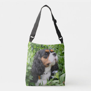 Tri Color Cavalier King Charles Spaniel Dog Crossbody Tas
