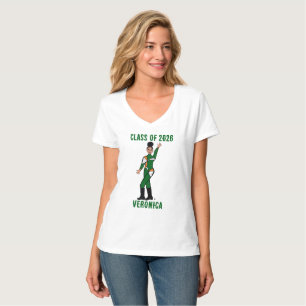 Tri-Color Dancer Groen Oranje Wit #2 T-shirt