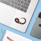 Tri-color Hognose sticker (Ordinateur portable avec iPhone)