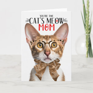 Tri-Color oosterse kat voor mama op Moederdag Feestdagen Kaart