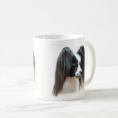 Tri-Color Papillon Dog Koffiemok (Voorkant rechts)