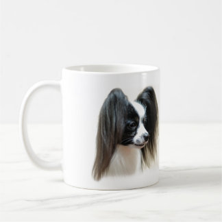 Tri-Color Papillon Dog Koffiemok
