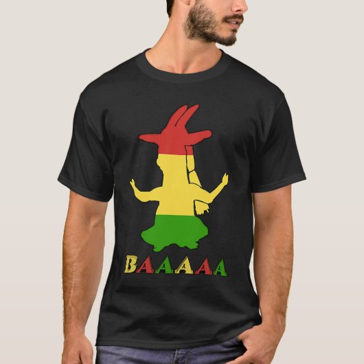 Tri Color Rasta Goat T-shirt (Voorkant)