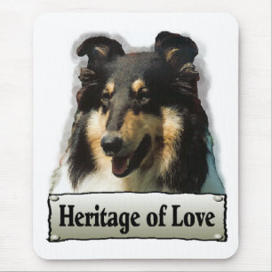 Tri Color Rough Collie Gifts Muismat