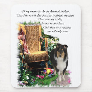 Tri-Color Rough Collie Kunst Geschenken Muismat