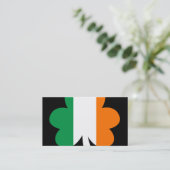 Tri-color Shamrock Visitekaartje (Staand voorkant)