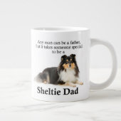 Tri-Color Sheltie Dad Jumbo Mok (Rechts)