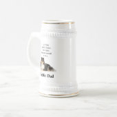 Tri-Color Sheltie Dad Stein Bierpul (Voorkant links)