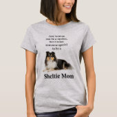 Tri-Color Sheltie Ma T-Shirt (Voorkant)