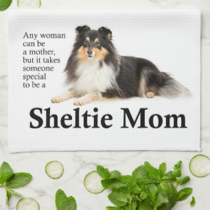 Tri-Color Sheltie Mam Kitchen Towel Theedoek