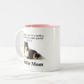Tri-Color Sheltie Maman Mug (Devant gauche)