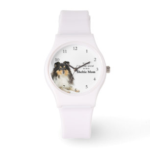 Tri-Color Sheltie Moeder Horloge