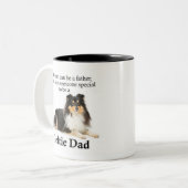 Tri-Color Sheltie Papa Mug (Devant gauche)