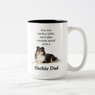Tri-Color Sheltie Papa Mug