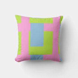 Tri Color Throw Pillow Kussen
