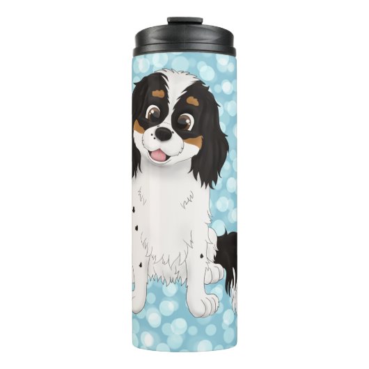 Tri Colored Cavalier King Charles Spaniel    Thermosbeker (Voorkant)