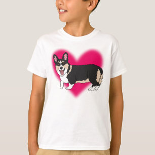 Tri Colored Corgi Valentijnsdag T-shirt