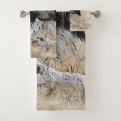 Tri Couleur Anglais Setter Art, chasse en bois (En situation)