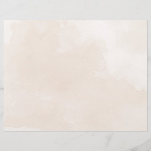 Tri-Fold bruiloft programma Misty tree (Achterkant)