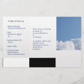 Tri-Fold Funeral Memorial Service Program Flyers (Dos)