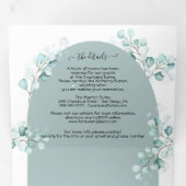 Tri-Fold Mariage Eucalyptus Arch tout en un invita (Intérieur en premier)