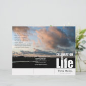 Tri-Fold Sunset Memorial Service Program Flyers (Debout devant)