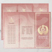 Tri-Fold Yoga Massage Brochures Meditation Posture (Voorkant / Achterkant)