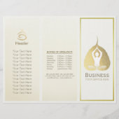 Tri-Fold Yoga Studio Brochures Meditation Studio (Voorkant)