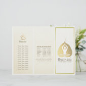 Tri-Fold Yoga Studio Brochures Meditation Studio (Debout devant)