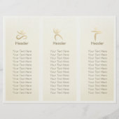 Tri-Fold Yoga Studio Brochures Meditation Studio (Dos)