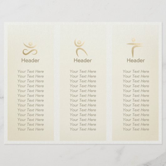 Tri-Fold Yoga Studio Brochures Meditation Studio (Achterkant)