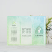 Tri-Fold Yoga Studio Brochures Meditation Studio (Staand voorkant)