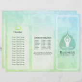 Tri-Fold Yoga Studio Brochures Meditation Studio (Voorkant / Achterkant)