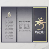 Tri-Fold Yoga Studio Brochures Root Chakra Mantra (Devant)