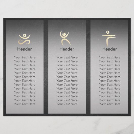 Tri-Fold Yoga Studio Brochures Root Chakra Mantra (Dos)