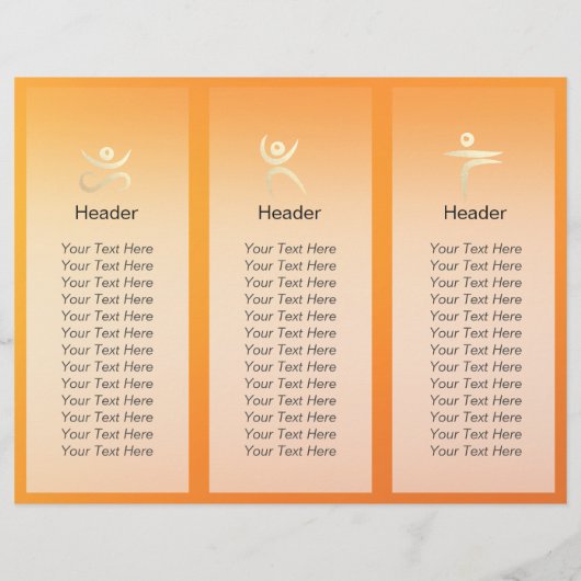 Tri-Fold Yoga Studio Brochures Root Chakra Mantra (Dos)