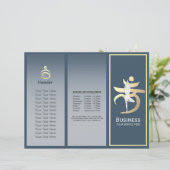 Tri-Fold Yoga Studio Brochures Root Chakra Mantra (Debout devant)