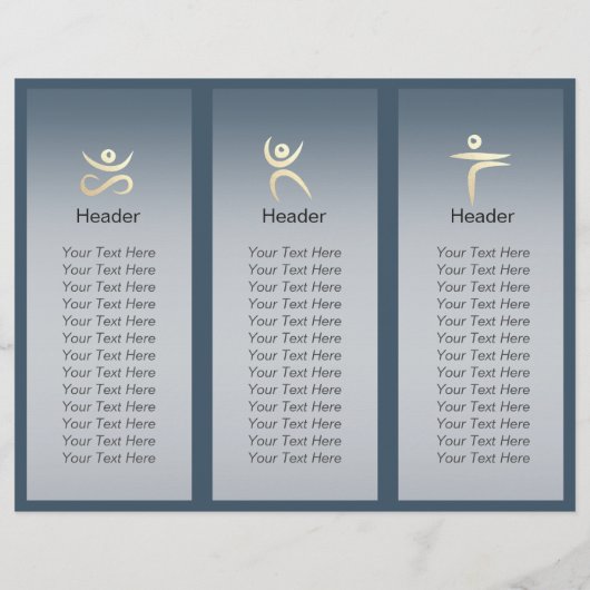 Tri-Fold Yoga Studio Brochures Root Chakra Mantra (Dos)