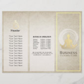 Tri-Fold Yogastudio Brochures Meditatiehouding ZEN (Voorkant)