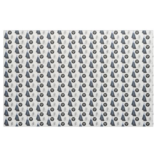 Tri Force (Schilderachtig versie) Fabric Stof (Yard (91,4 cm))