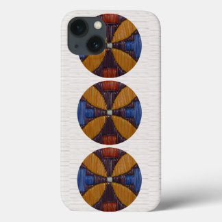 Tri Gold Flower iPhone 13 Hoesje