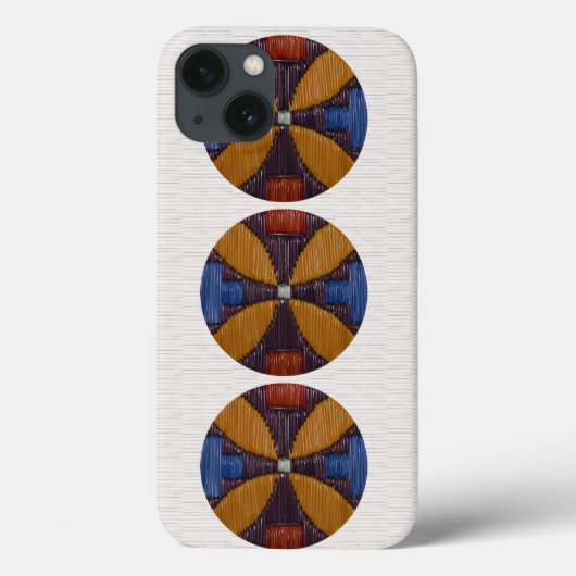 Tri Gold Flower Case-Mate iPhone Case (Achterkant)