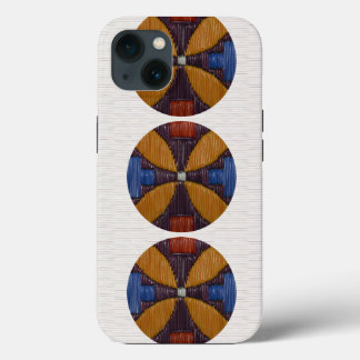 Tri Gold Flower iPhone 13 Hoesje