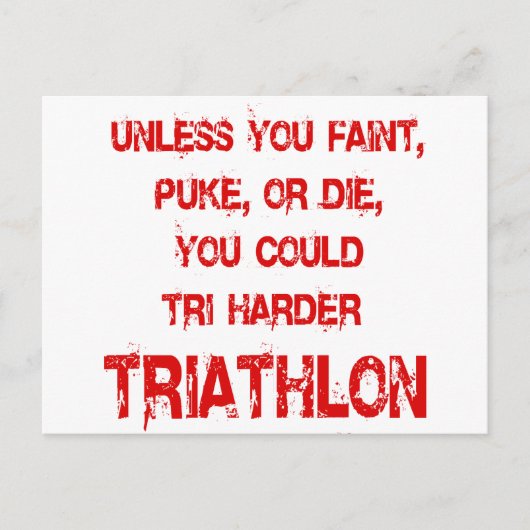 Tri Harder Briefkaart (Voorkant)