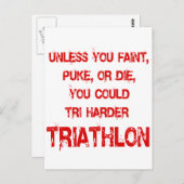 Tri Harder Briefkaart (Voorkant / Achterkant)