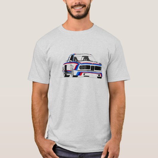 TRI-kleur 3.0 CSL BMW DTM T-shirt (Voorkant)