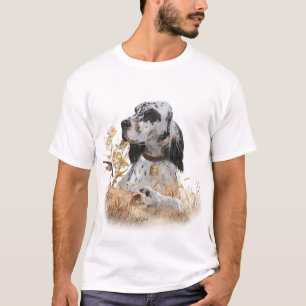 Tri Kleur Engels Setter Art, houtsnip jacht T-shirt