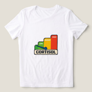 Tri-materiaal Cortisone Risiconiveau Grafiek T-Shi Tri-Blend Shirt