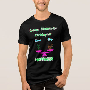Tri-matière Dilemme drôle de glace en été T-shirt néon personn
